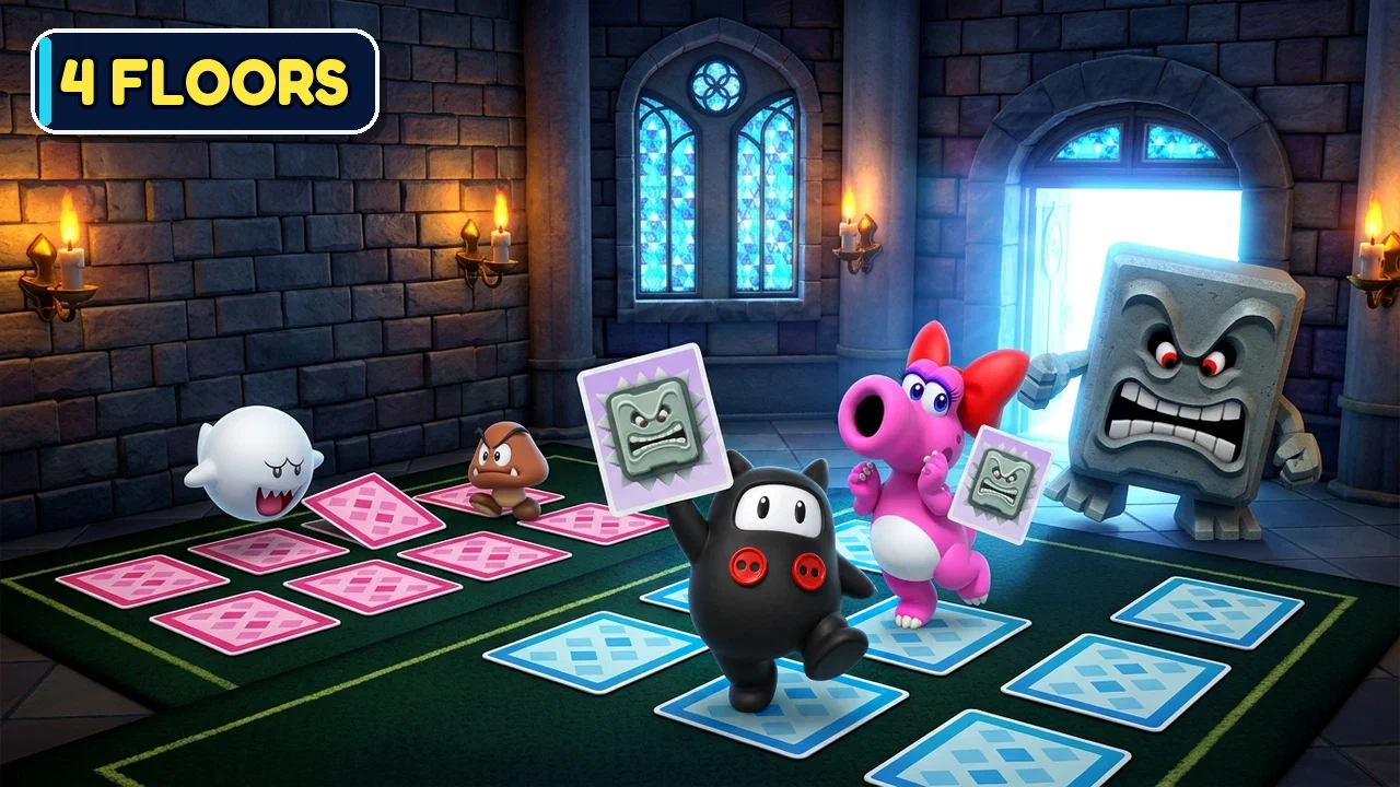 Match Makers: Birdo & Ninji Clear All 4 Floors First! thumbnail