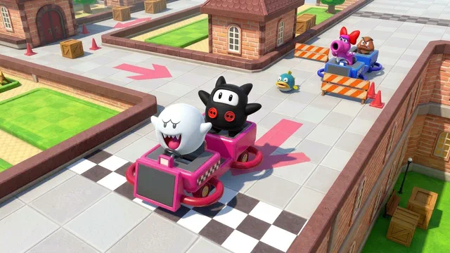 Two-Axis Taxi: Boo & Ninji Beat Goomba & Birdo!
